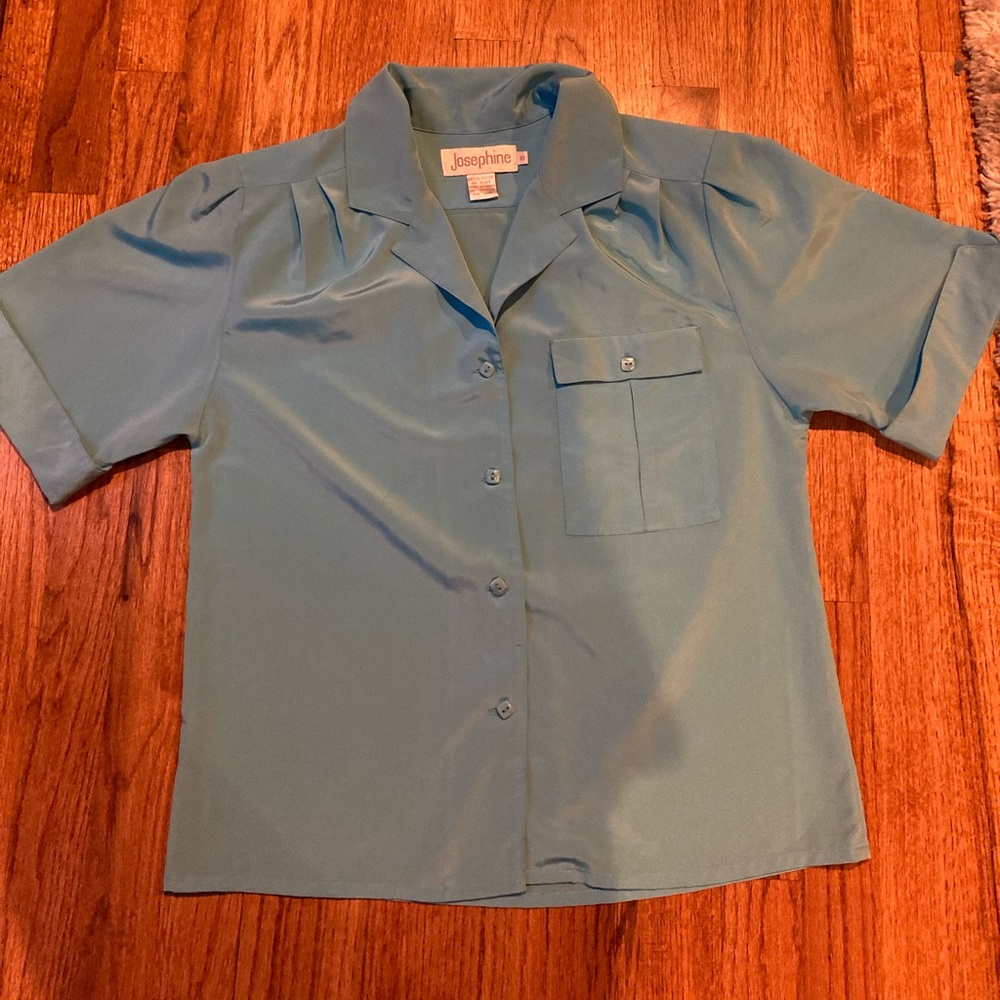 Josephine vintage light blue blouse